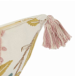 Чехол на подушку с кисточками и вышивкой птиц Ethnic mix Birds Rect варинант исполнения - 2 | Loft Concept во Владивостоке