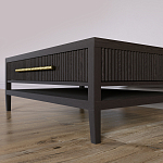 Кофейный стол Primo с двумя ящиками Темный орех варинант исполнения - 4 | Loft Concept во Владивостоке