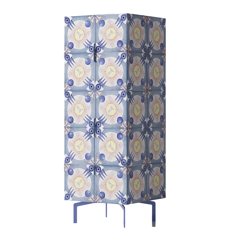 Тумба Tall Element Blue Синий Бежевый во Владивостоке | Loft Concept 