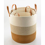 Корзина для хранения с ручками Interlacement Stripes S варинант исполнения - 1 | Loft Concept во Владивостоке