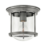 Потолочный светильник для ванных комнат с цилиндрическим стеклянным плафоном и одной лампой Hinkley варинант исполнения - 1 | Loft Concept во Владивостоке