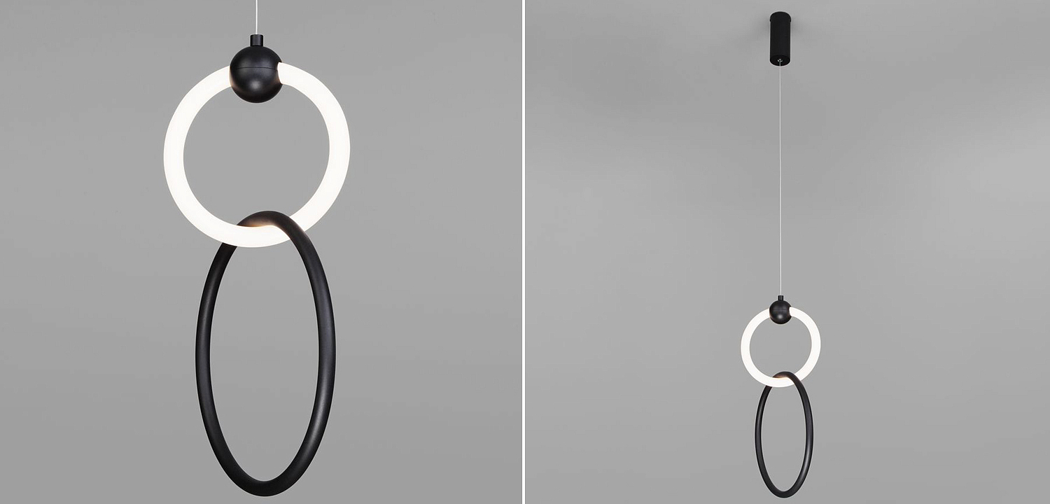 Подвесной светильник double RING LIGHT Подвесной светильник double RING LIGHT - Loft-Concept во Владивостоке