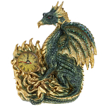 Часы в виде дракона Green Gold Dragon Clock варинант исполнения - 1 | Loft Concept во Владивостоке