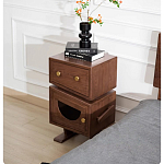 Тумбочка прикроватная с ящиком и дверцей Робот Robot Desk варинант исполнения - 4 | Loft Concept во Владивостоке