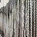 Пейзаж из нитей Макраме Wall decor Black and White Landscape варинант исполнения - 3 | Loft Concept во Владивостоке