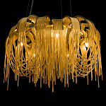 Люстра подвесная круглая с изогнутыми металлическими дугами и ниспадающими цепочками 65 см Atlantis Chain варинант исполнения - 8 | Loft Concept во Владивостоке