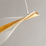 Люстра линейная с изогнутым плафоном Wave Line варинант исполнения - 9 | Loft Concept во Владивостоке