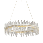 Люстра круглая с прозрачными стеклянными трубками 51 см Nembus варинант исполнения - 1 | Loft Concept во Владивостоке