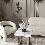 Кресло дизайнерское для лаунж зоны жемчужного цвета Pearl Lounge варинант исполнения - 2 | Loft Concept во Владивостоке