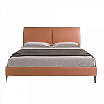 Кровать двуспальная коричневая из экокожи Modern Look варинант исполнения - 3 | Loft Concept во Владивостоке