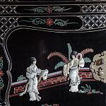 Шкаф черный в китайском стиле  Chinese Cabinet Black варинант исполнения - 3 | Loft Concept во Владивостоке