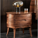 Прикроватный столик из дерева с 2-мя ящиками Moon Walnut Furniture варинант исполнения - 1 | Loft Concept во Владивостоке