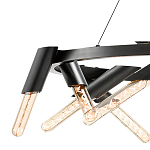 Люстра круглая с трубчатыми лампочками Vanguard Circle варинант исполнения - 2 | Loft Concept во Владивостоке