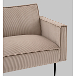 Диван современный вельветовый прямой Worcester Бежевый  варинант исполнения - 3 | Loft Concept во Владивостоке