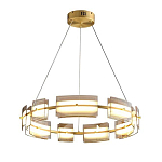 Люстра круглая с янтарными стеклянными плафонами Lighting of Space варинант исполнения - 1 | Loft Concept во Владивостоке