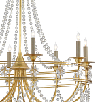 Люстра с декором из прозрачных бусин Glowing Crystals варинант исполнения - 1 | Loft Concept во Владивостоке