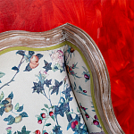 Диван из натурального бука бежевый с изображением птиц и цветов Beige Green Chinoiserie Garden Sofa варинант исполнения - 10 | Loft Concept во Владивостоке