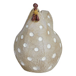 Статуэтка курица с текстурной поверхностью бежевого цвета Rustic Chicken варинант исполнения - 1 | Loft Concept во Владивостоке