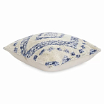 Чехол на подушку с узором в этно-стиле Blue Ikat варинант исполнения - 1 | Loft Concept во Владивостоке