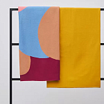 Плед из хлопка с абстрактным принтом Elysian Flow Ember варинант исполнения - 7 | Loft Concept во Владивостоке