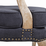 Кресло Aubrey Classical Armchair dark grey velour варинант исполнения - 6 | Loft Concept во Владивостоке