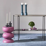 Подсвечник фигурный голубой Bright Accent 33 см варинант исполнения - 3 | Loft Concept во Владивостоке