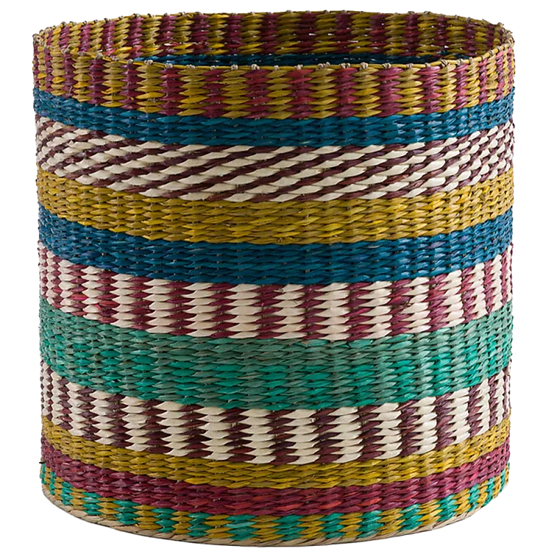 Плетеная корзина разноцветная Hediye Colorful Wicker Basket Мульти Плетеная корзина разноцветная Hediye Colorful Wicker Basket Мульти во Владивостоке | Loft Concept