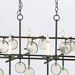 Люстра подвесная с 8-ю лампами и стеклянными круглыми подвесками Currey & Company варинант исполнения - 6 | Loft Concept во Владивостоке