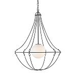 Подвесной светильник из тонких прутьев в форме колокола Forged Thin Rods варинант исполнения - 1 | Loft Concept во Владивостоке