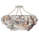 Потолочный светильник с каскадным абажуром из ракушек Sea Ravens варинант исполнения - 3 | Loft Concept во Владивостоке