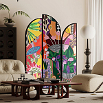 Ширма цветочный принт Colored Partition варинант исполнения - 2 | Loft Concept во Владивостоке