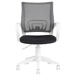 Офисное кресло с основанием из белого пластика Desk chairs Black варинант исполнения - 2 | Loft Concept во Владивостоке