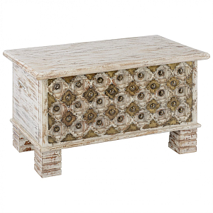 Сундук Antique Indian chest with pearls