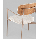 Стул Doe с подклокотниками молочный варинант исполнения - 3 | Loft Concept во Владивостоке