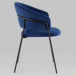 Стул в велюре синего цвета Horizon варинант исполнения - 2 | Loft Concept во Владивостоке