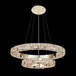 Люстра из 2-х колец с мозаичным хрустальным оформлением Sparks of Crystal варинант исполнения - 1 | Loft Concept во Владивостоке