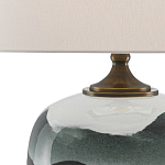 Настольная лампа с волнистым принтом Green Wavy Lamp варинант исполнения - 1 | Loft Concept во Владивостоке