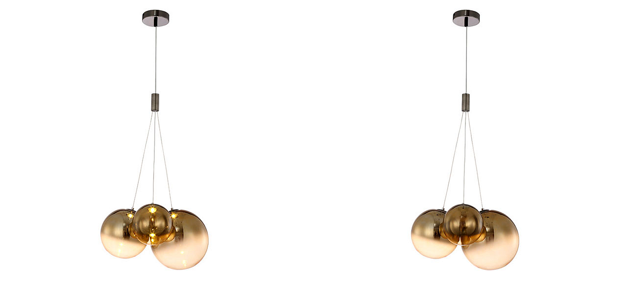 Светильник подвесной Golden balls lamp Светильник подвесной Golden balls lamp - Loft-Concept во Владивостоке