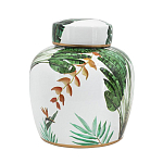 Ваза с крышкой фарфоровая с ручной росписью Leopard Collection  варинант исполнения - 2 | Loft Concept во Владивостоке