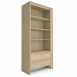  Стеллаж 2 ящика 4 открытые полки Flowchart 90 см варинант исполнения - 2 | Loft Concept во Владивостоке