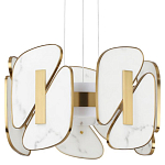 Люстра с мраморными вставками Marble Plates варинант исполнения - 1 | Loft Concept во Владивостоке