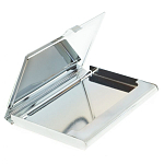 Визитница карманная металлическая с накладкой из натурального камня Серафинит Stone Business Card Holders  варинант исполнения - 3 | Loft Concept во Владивостоке