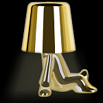 Настольная лампа фигурная золотого цвета с гладким абажуром Высота 17 см Sophia варинант исполнения - 5 | Loft Concept во Владивостоке