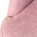 Банкетка пыльно-розовый велюр со спинкой и подлокотниками на 4-х деревянных ножках Aurora Pink варинант исполнения - 2 | Loft Concept во Владивостоке