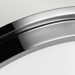 Потолочный светильник для ванных комнат цвета хром с вытянутым плафоном из молочного стекла Feiss варинант исполнения - 4 | Loft Concept во Владивостоке