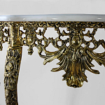 Консоль из бронзы с мраморной столешницей Bronze Console варинант исполнения - 1 | Loft Concept во Владивостоке