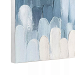 Панно декоративное с ручной росписью Blue Strokes варинант исполнения - 3 | Loft Concept во Владивостоке