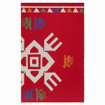 Плед хлопковый по мотивам чувашских орнаментов Ural and Siberian Patterns варинант исполнения - 1 | Loft Concept во Владивостоке