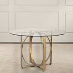 Стол обеденный круглый с основанием из 2-х пересекающихся колец Modern Geometric Silhouette варинант исполнения - 2 | Loft Concept во Владивостоке