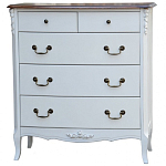 Высокий деревянный комод в стиле прованс Montmartre Provence Chest of Drawers варинант исполнения - 1 | Loft Concept во Владивостоке